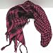 Hot Pink & Black Arab Head or Neck Scarf Kafiyah