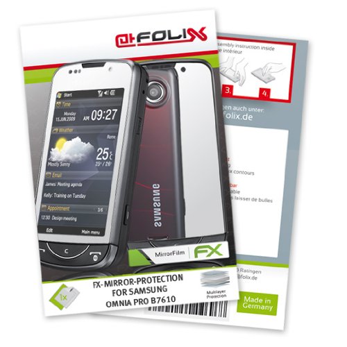 FoliX FX-Mirror Spiegel-Displayschutzfolie f&uuml;r Samsung Omnia PRO B7610 / B-7610 OmniaPRO - Preisvergleich