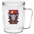 Southwest Animal Skull 18 oz Insulated Coffee Mug, Clear