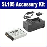 Samsung SL105 Digital Camera Accessory Kit includes: SDSLB10A Battery, SDM 1501 Charger digital camera accessories Samsung SL105 Digital Camera Accessory Kit includes: SDSLB10A Battery, SDM 1501 Charger