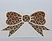 Leopard Print Bow Decal bumper sticker 5