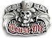 TRUST ME Belt Buckle Skull Biker Rogue Hooligan
