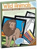 Wild Animals Stained Glass Coloring Kit (Boxed Sets/Bindups)