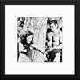 Johnny Weissmuller & Margaret O'sullivan Custom Framed And Matted B&W Photo Total Size: 20x20 Inches