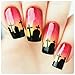 Whats Up Nails - Graveyard Vinyl Stencils for Nail Art Design (2 Sheets, 40 Stencils Total)