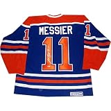 Mark Messier Autographed 82 Oilers Throwback Blue Jersey - Model MESSJES000042