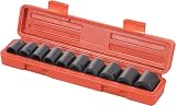 TEKTON 4810 1/2-Inch Drive Shallow Impact Socket Set, SAE, 11-Piece for Sale
