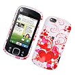 Motorola CLIQ XT (T-Mobile) Snap-On Protector Hard Case Image Cover "Red Hearts" Design