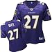 Ray Rice Purple Reebok Replica Baltimore Ravens Women's Jersey - XX-Large