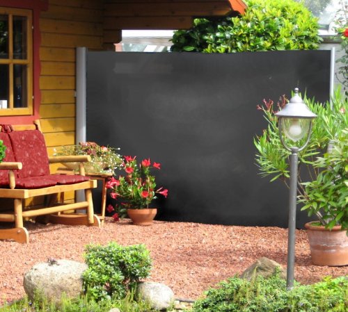 LECO 24300114 Seitenmarkise Höhe 1.60 m, Länge bis zu 3 m, anthrazit LECO 24300114 Seitenmarkise Höhe 1.60 m, Länge bis zu 3 m, anthrazit