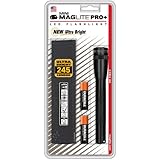 Maglite Mini PRO+ LED 2-Cell AA Flashlight with Holster, Black