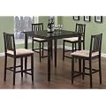 Coaster Dining Table and Stools 5-Piece Set, Counter Height, Cappuccino Finish