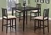 Coaster Dining Table and Stools 5-Piece Set, Counter Height, Cappuccino Finish