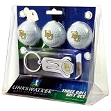 Baylor Bears NCAA 3 Ball Gift Pack w/ Keychain Divot Tool