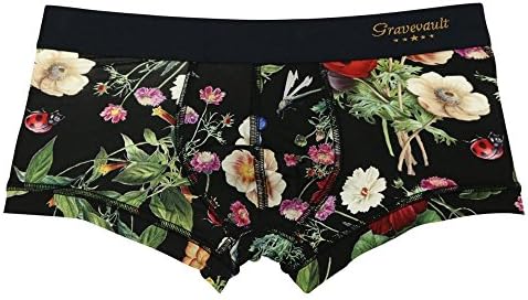gravevault Lowrise trunk FLORA black Men's underwear S(26-30)