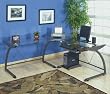45"W Glass Top Executive LS Workcenter By Studio RTA Furniture