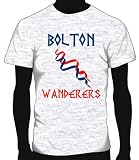 Bolton Wanderers Basic Logo Soccer Tee, Youth Large - Ash Grey