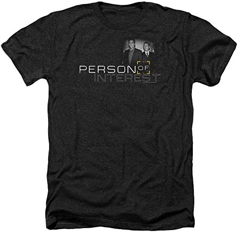 Person Of Interest Logo Mens Heather Shirt Black Sm