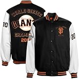 San Francisco Giants Black-White 2010 World Series Champions Canvas Jacket (XX-Large)