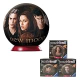 The Twilight Saga: New Moon Puzzle Ball 240 Piece With 60 piece Bella, Edward and Jacob 3-D Globe Puzzle Bundle