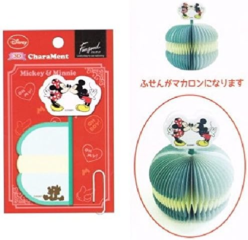 Cracks 3D Self-standing Sticky Note Pad Micky &amp; Minnie Mouse 13606