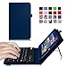Fintie WinBook TW802 / TW801 Tablet Keyboard Case - Premium PU Leather Folio Stand Cover with Removable Wireless Bluetooth Keyboard for WinBook TW802 / TW801 8-Inch Windows 8.1 Tablet, Navy