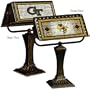 Georgia Tech Yellow Jackets Glass Banker's Lamp