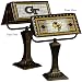 Georgia Tech Yellow Jackets Glass Banker's Lamp
