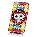 Style4U iPhone 6S Case, iPhone 6 Case, Printed Design Slim Fit Hybrid Armor Case for Apple iPhone 6S / 6 with 1 Stylus and 1 HD Clear Screen Protector [Owl Black]