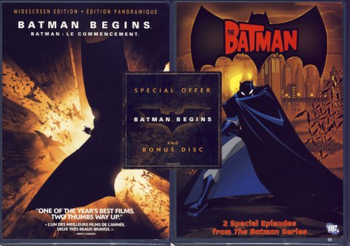 Batman Begins (Widescreen Edition) / The Batman (2 special episodes from the Batman series) (2 Pack)