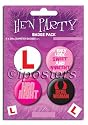 Hen Party Badge Pack L Plate Devil Women New