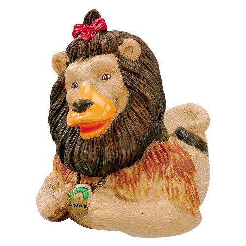 CelebriDucks Wizard of Oz Cowardly Lion RUBBER DUCK Bath Toy