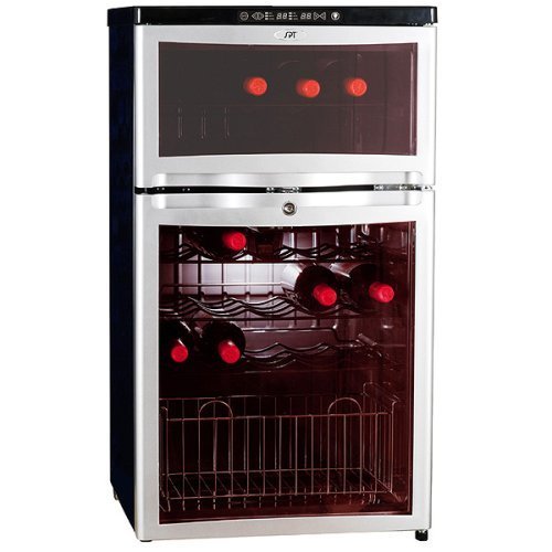 Sunpentown WC 28D Dual Zone 28 Bottle Wine and Beverage Cooler
