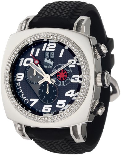 Ritmo Mundo Men's D221/2 Carbon Diamond Indycar Sport Quartz Chronograph Watch
