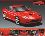 Ferrari 575 M Maranello by unknown. Size 19.75 X 15.75 Art Poster Print on Canvas