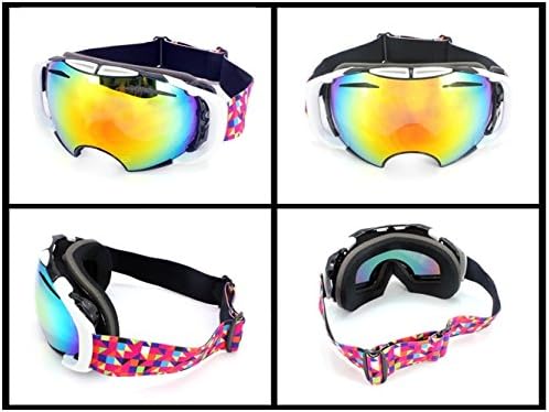 Dual Lens Ski Goggles with Original Goggles Case Anti-fog Anti-scratch Skiing Eyewear