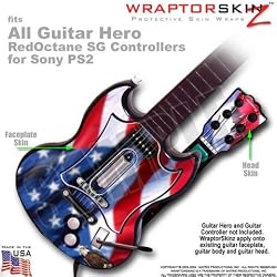 Ole Glory Skin by WraptorSkinz TM fits All Sony PS2 Guitar Hero SG Guitar Controllers (GUITAR NOT INCLUDED)