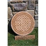 Alfresco Home 21-0804-CD Manchego 48 Inch Round Beverage Chat Table - Center Disc Only