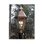 Gas Light America 520CSU Hall Series Copper Natual Gas Light With Open Flame Burner On Post Mount