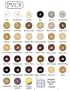 FastCap Adhesive Cover Caps PVC Wood Hard Rock Maple 9/16" (1 Sheet 52 Caps)