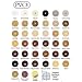 FastCap Adhesive Cover Caps PVC Wood Hard Rock Maple 9/16" (1 Sheet 52 Caps)