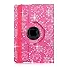 Cellularvilla Case for Apple iPad Mini 1 (2012) 7.9â€â€ and Mini 2 (2013 Edition) 7.9â€â€ Retina Display 360 Degree Rotating Pink Glitter Pu Leather Flip Folio Stand Cover with Auto Wake/Sleep Feature