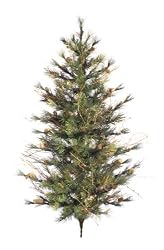 3' Mixed Country Pine Artificial Christmas Wall or Door Tree - Unlit