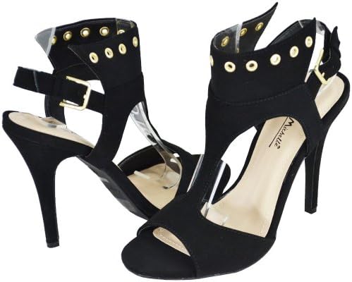 Anne Michelle Enzo-41 Black Women Sandals, 8.5 M US