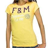 FRANKLIN＆MARSHALL　フランクリン＆マーシャル used加工Tシャツ　半袖シャツ　レディース　29182-4080-367　イエロー