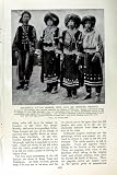 c1920 BURMA LIHSAWS WOMEN COSTUMES COTTAGE SHAN HOUSE