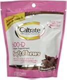 Caltrate 600-D Soft Chews, Chocolate Truffle, 60 Count