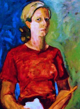 Custom Order #RF-2F1, Oil on Canvas, Custom Painting of The Person You Love, For 1 Person of Customer's Choice, Style: Expressionism, with Signature Text 