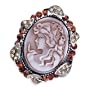 November Birthstone Oval Brown Beauty Cameo Brooches And Pins Vintage