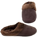 Harve Benard Brown Clog Slippers for Women